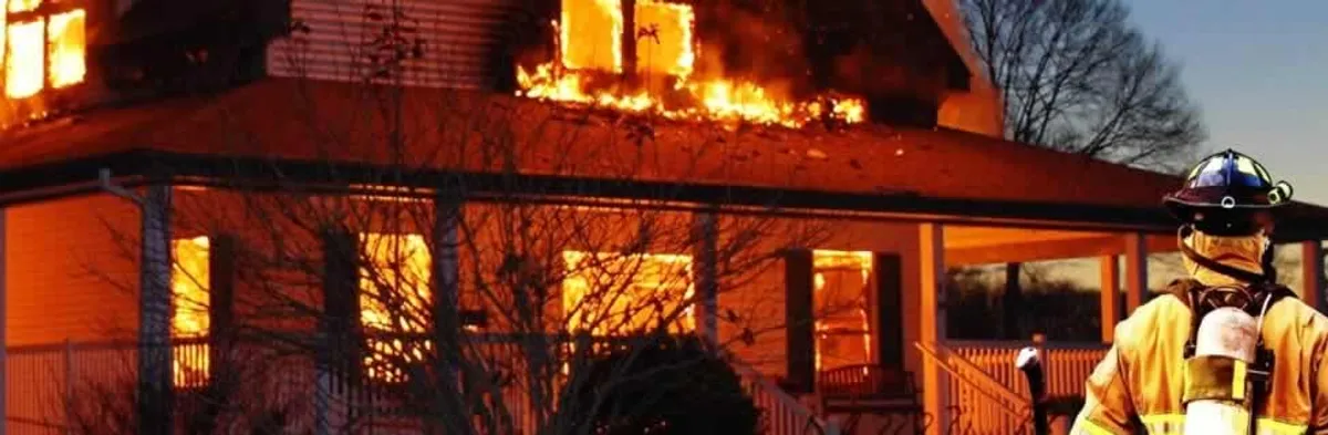 fire damage repair emergency response at a residential property affected by an active house fire in Cleveland, OH